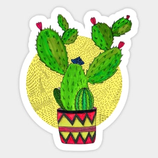 barbara the cactus Sticker